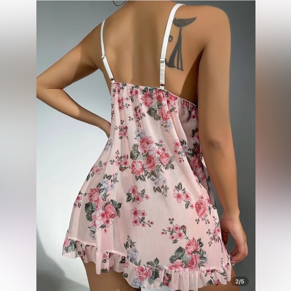 ♦️2♦️LACE CAMI FLORAL LINGERIE SETS - Picture 5 of 11